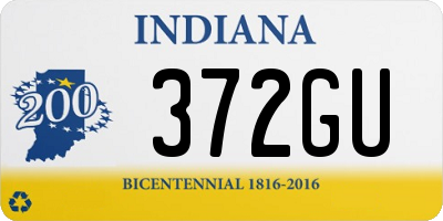 IN license plate 372GU