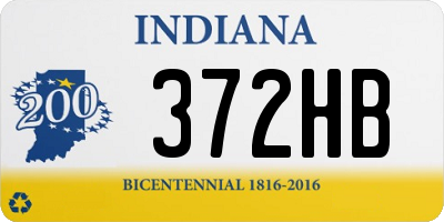 IN license plate 372HB