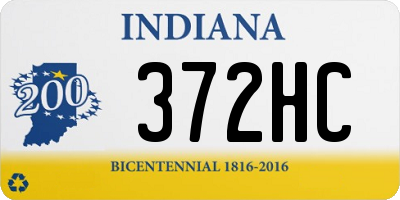 IN license plate 372HC