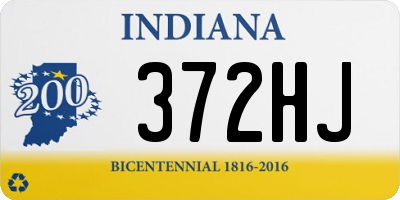 IN license plate 372HJ