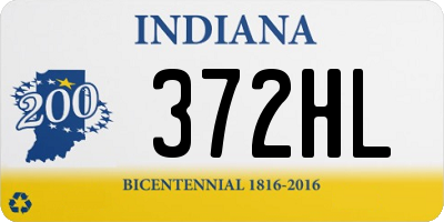 IN license plate 372HL