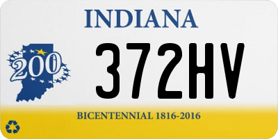 IN license plate 372HV