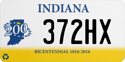 IN license plate 372HX