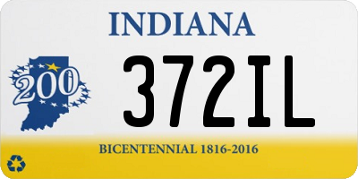 IN license plate 372IL