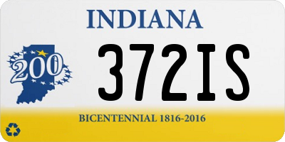 IN license plate 372IS