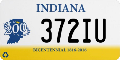 IN license plate 372IU