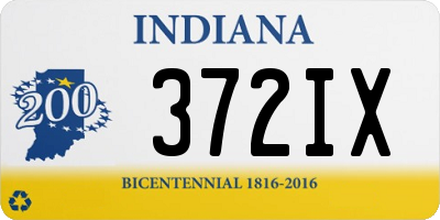 IN license plate 372IX