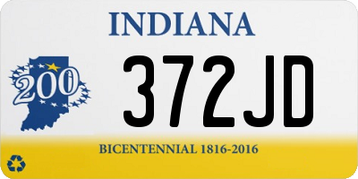 IN license plate 372JD