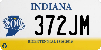 IN license plate 372JM