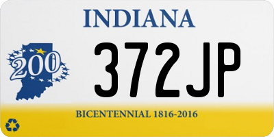 IN license plate 372JP