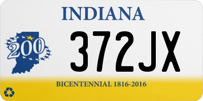 IN license plate 372JX