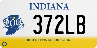 IN license plate 372LB