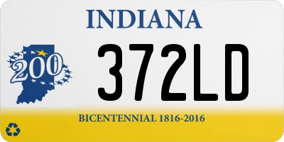 IN license plate 372LD