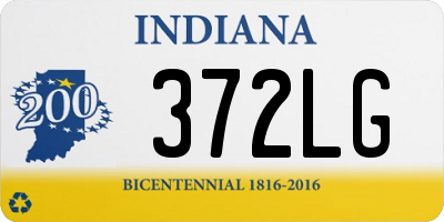 IN license plate 372LG