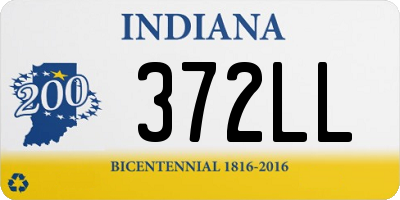 IN license plate 372LL