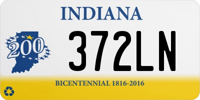 IN license plate 372LN