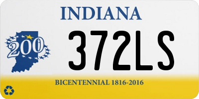 IN license plate 372LS