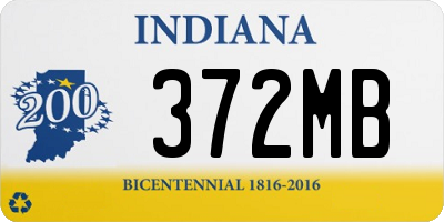 IN license plate 372MB