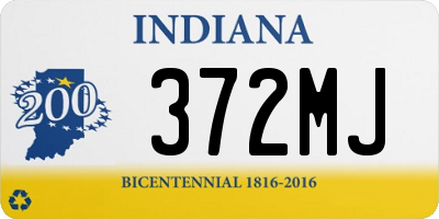 IN license plate 372MJ