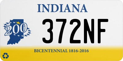 IN license plate 372NF