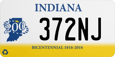 IN license plate 372NJ