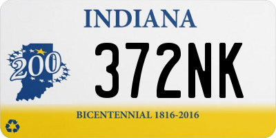 IN license plate 372NK