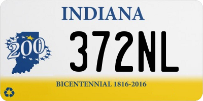 IN license plate 372NL