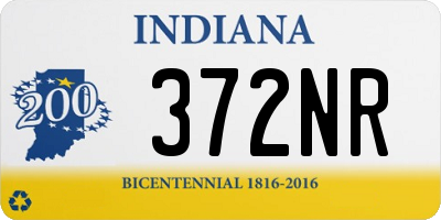 IN license plate 372NR