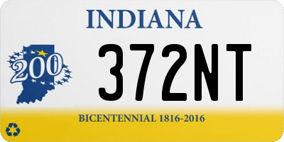 IN license plate 372NT