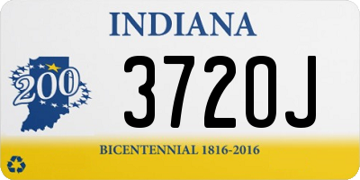 IN license plate 372OJ