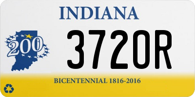 IN license plate 372OR