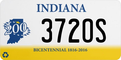 IN license plate 372OS