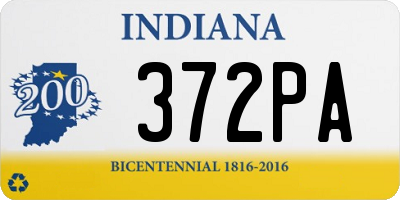 IN license plate 372PA