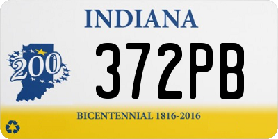 IN license plate 372PB