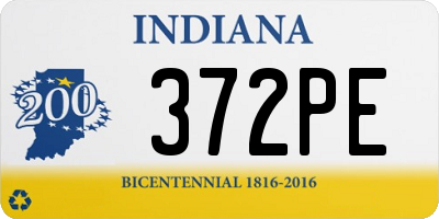 IN license plate 372PE