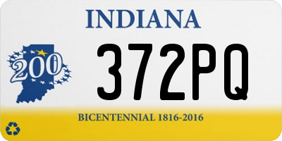 IN license plate 372PQ
