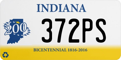 IN license plate 372PS