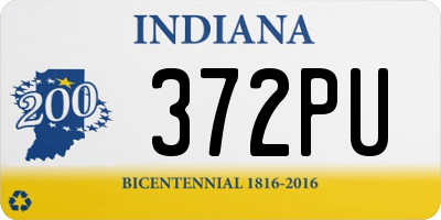 IN license plate 372PU