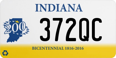IN license plate 372QC