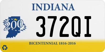 IN license plate 372QI