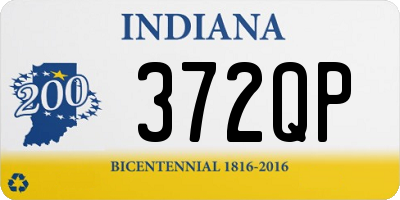 IN license plate 372QP