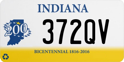 IN license plate 372QV