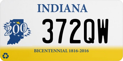 IN license plate 372QW