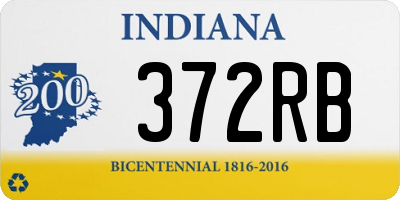 IN license plate 372RB