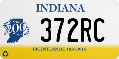 IN license plate 372RC