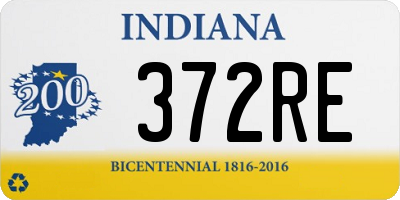 IN license plate 372RE