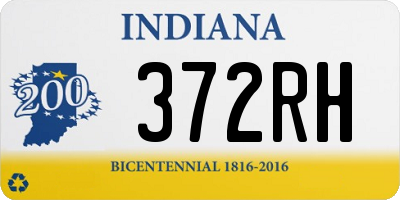 IN license plate 372RH