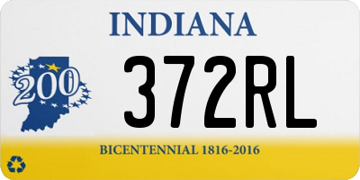 IN license plate 372RL