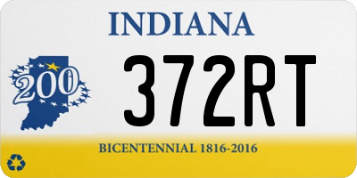 IN license plate 372RT