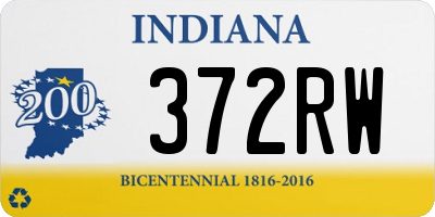 IN license plate 372RW